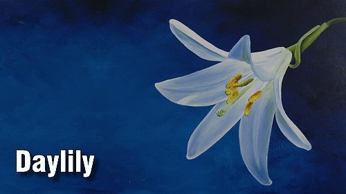 how to paint daylily acrylic